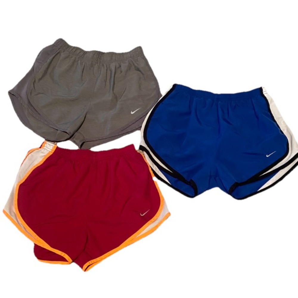 Nike Dry Fit Ladies Size Small Set of 3 Athletic Shorts Lightweight Performance